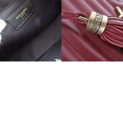 Saint Laurent shoulder bag Lou leather dark red gold women's s0175f