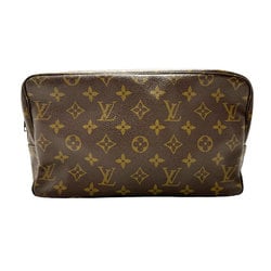 Louis Vuitton LOUIS VUITTON Clutch Bag Monogram True Toilette 28 Canvas Brown Men's Women's M47522 z2341