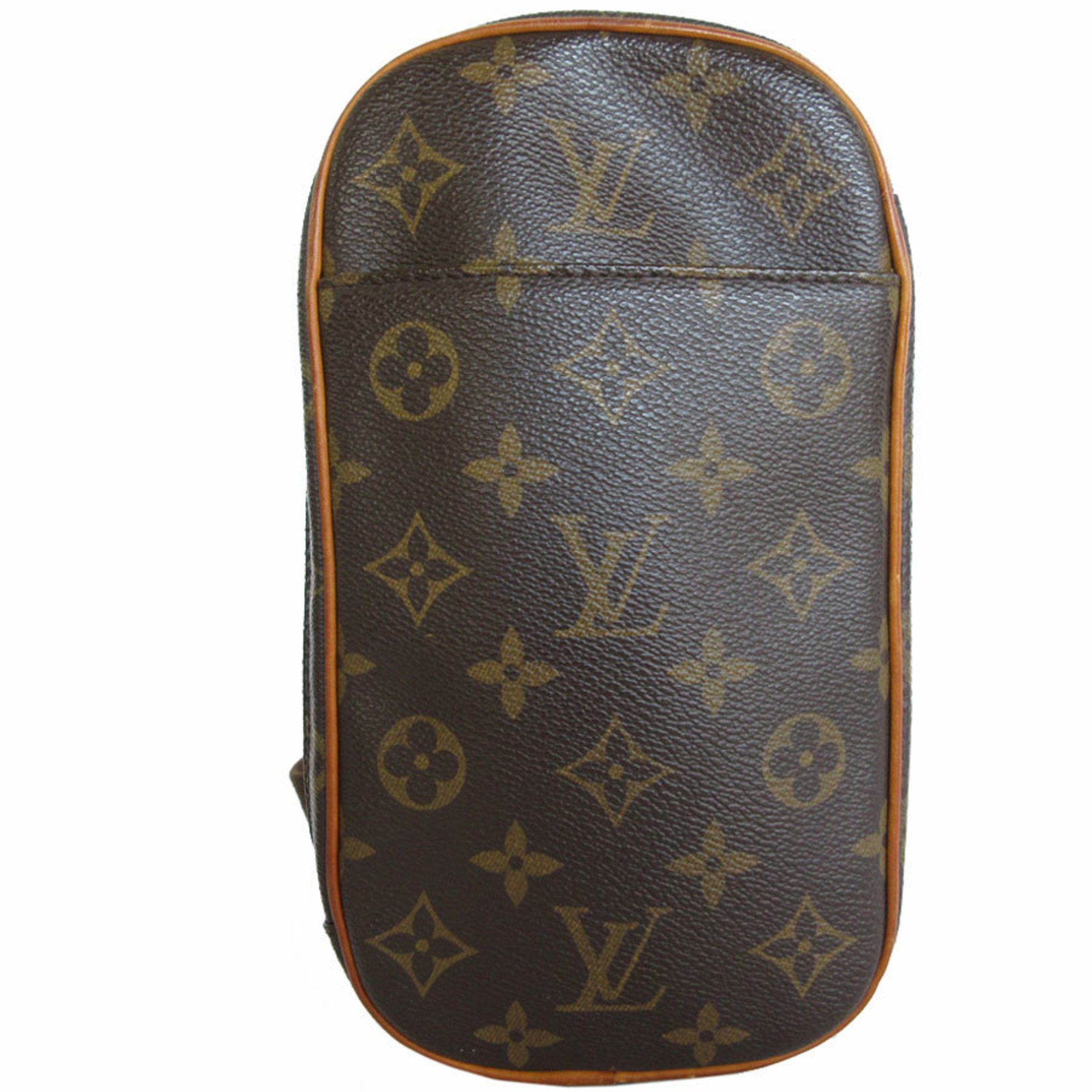 Louis Vuitton LOUIS VUITTON Body Bag Monogram Pochette Ganju Canvas Brown Men's Women's M51870 s0205i