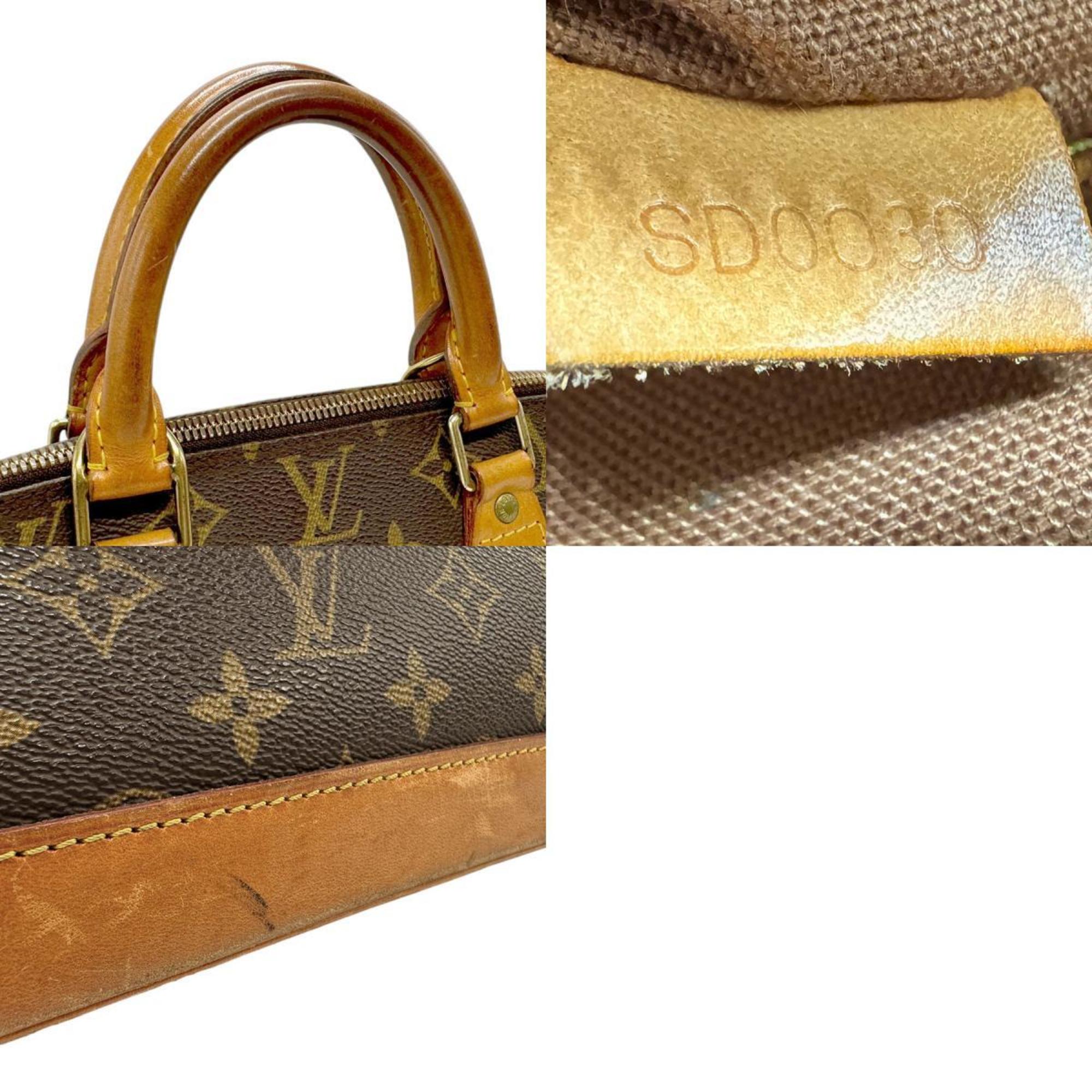 Louis Vuitton LOUIS VUITTON Handbag Monogram Alma Canvas Brown Gold Women's M51130 z2325