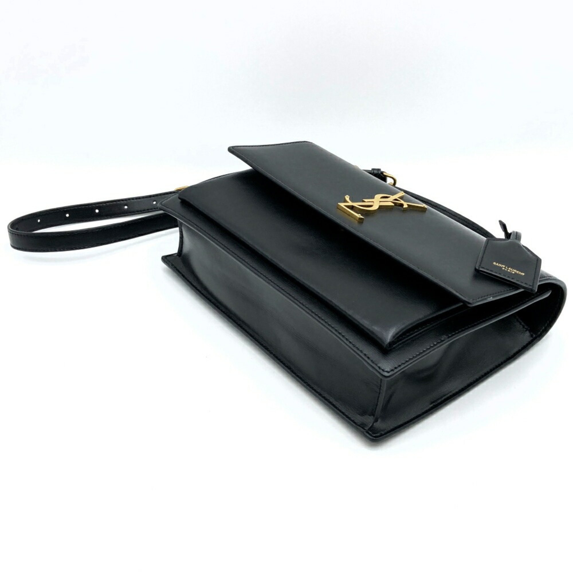 YVES SAINT LAURENT Shoulder Bag Chain Leather Black PLB6347 Women's ITWWXKT580AA