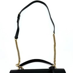 YVES SAINT LAURENT Shoulder Bag Chain Leather Black PLB6347 Women's ITWWXKT580AA