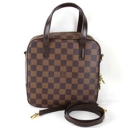 LOUIS VUITTON Louis Vuitton Spontini N48021 Handbag Damier Canvas Brown Women's