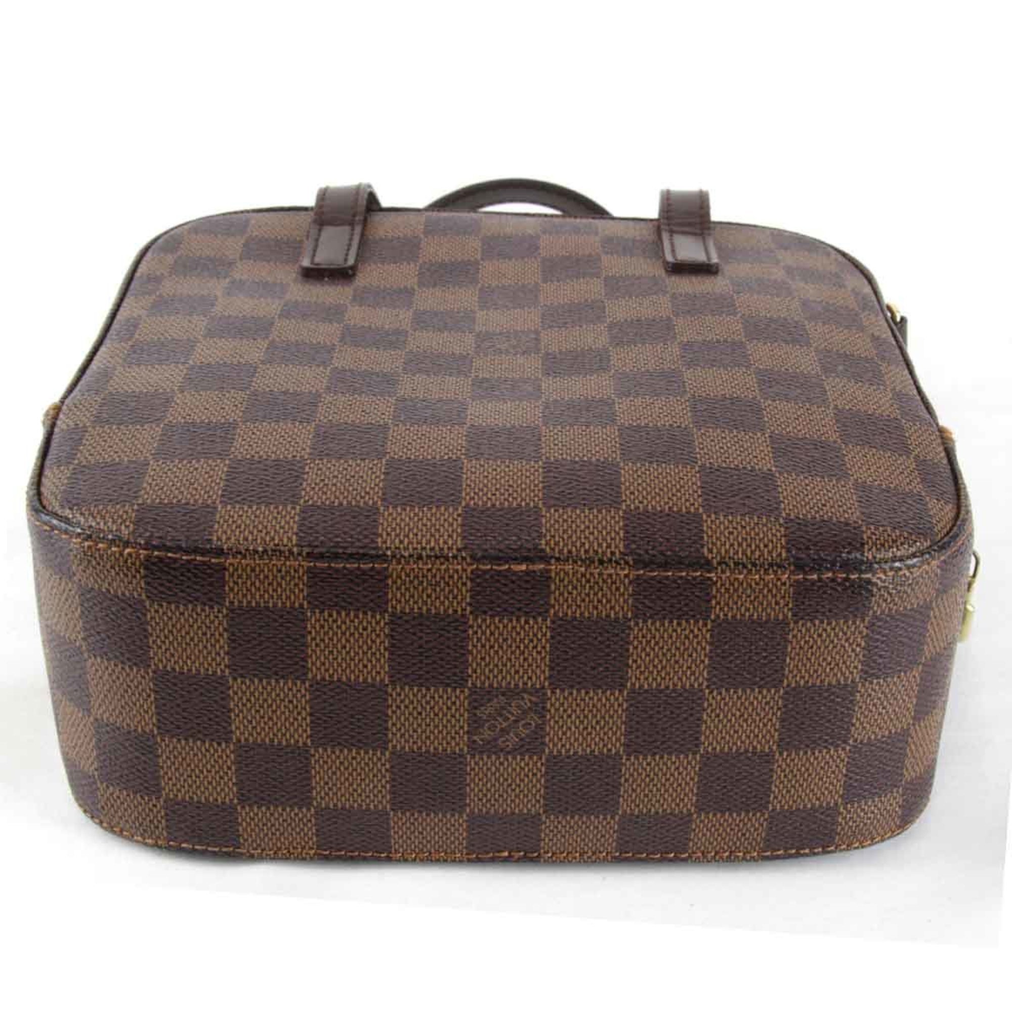 LOUIS VUITTON Louis Vuitton Spontini N48021 Handbag Damier Canvas Brown Women's