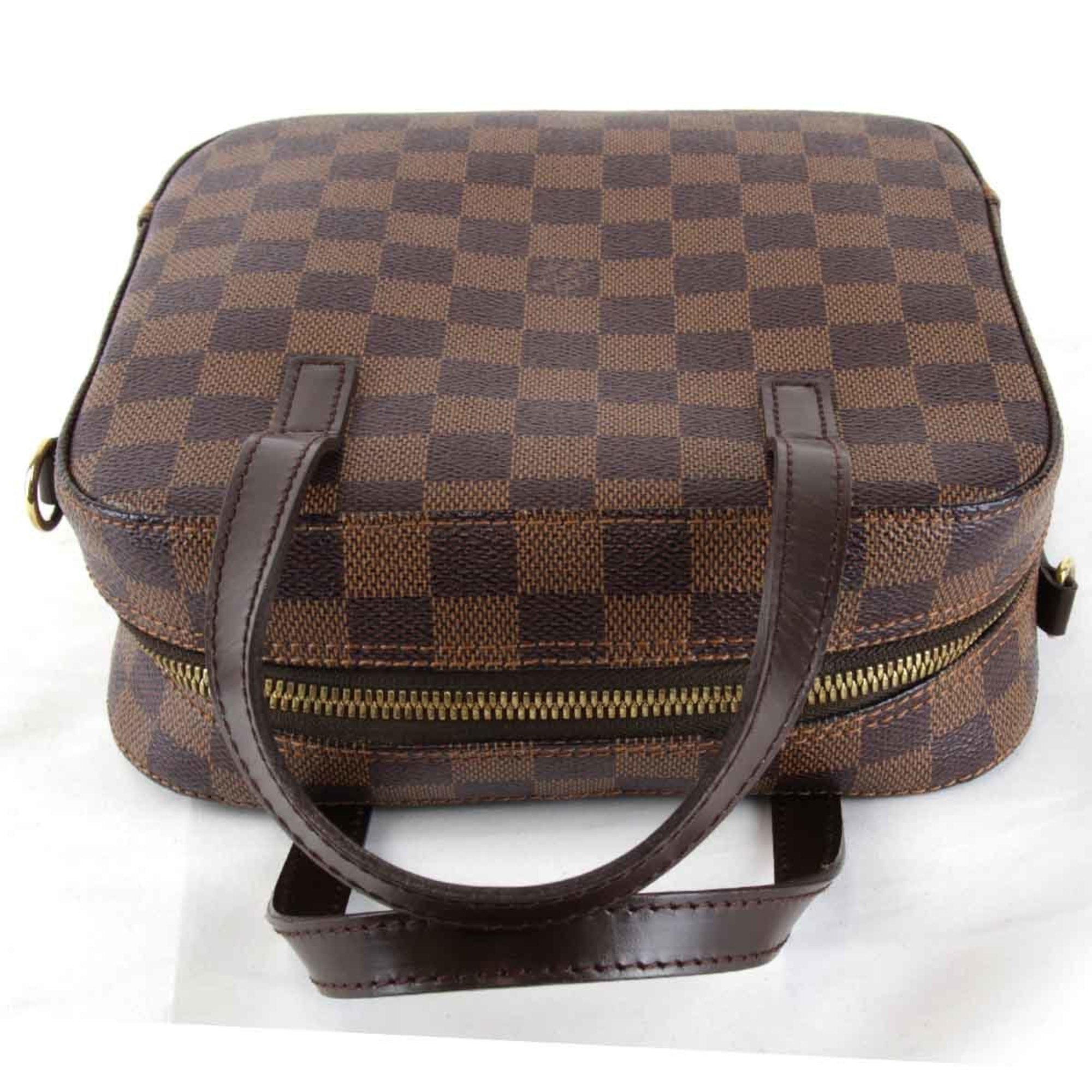 LOUIS VUITTON Louis Vuitton Spontini N48021 Handbag Damier Canvas Brown Women's