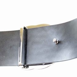 GUCCI GG Leather Belt 102000.1476.70.28 Black Women's