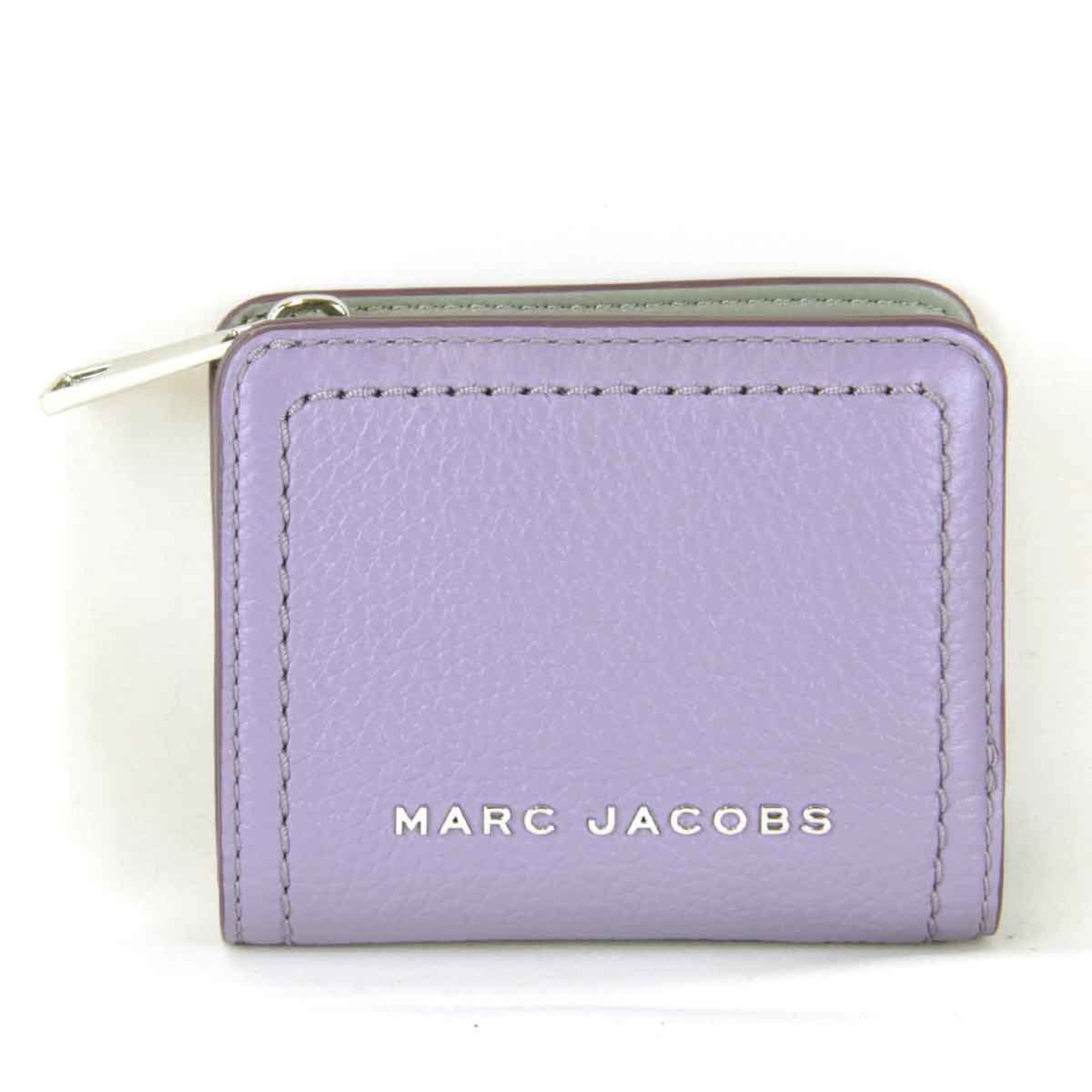 MARC JACOBS Women's Leather Bi-fold Wallet Purple