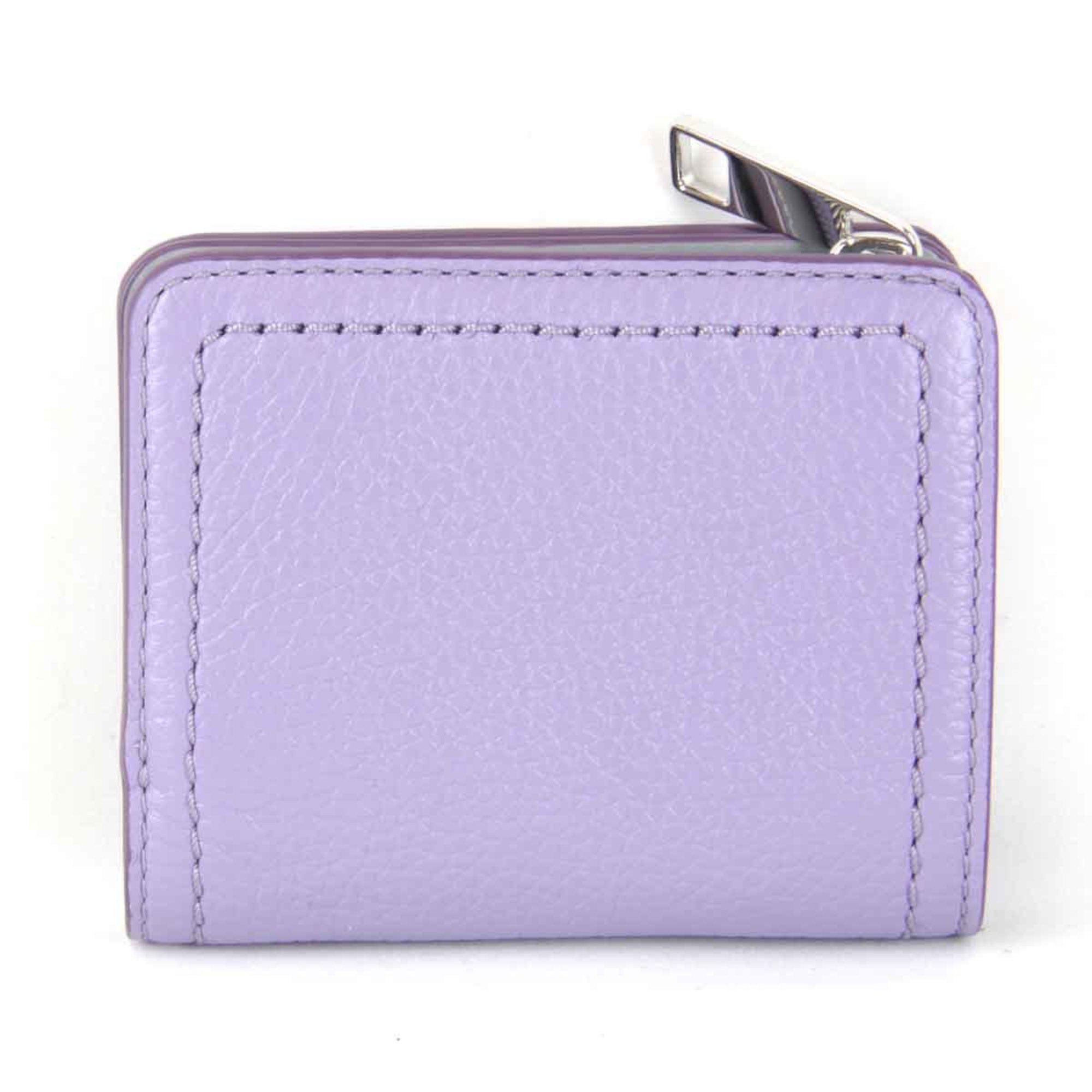 MARC JACOBS Women's Leather Bi-fold Wallet Purple