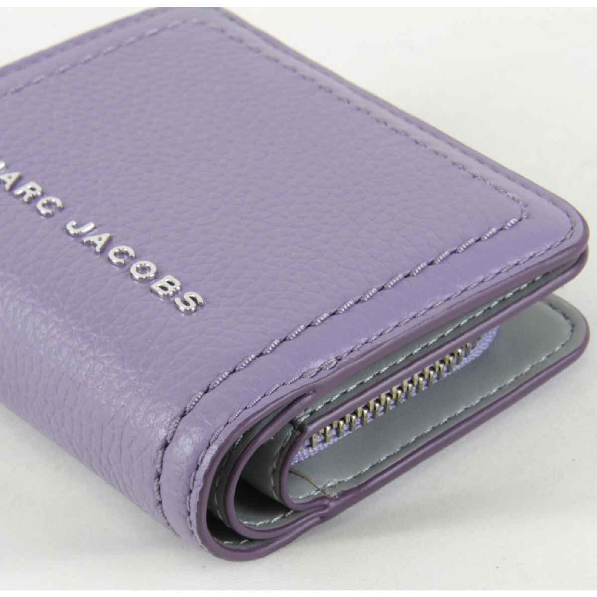 MARC JACOBS Women's Leather Bi-fold Wallet Purple