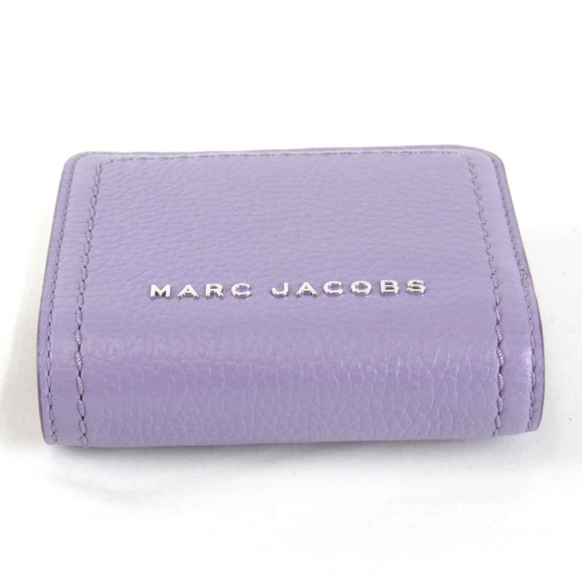 MARC JACOBS Women's Leather Bi-fold Wallet Purple