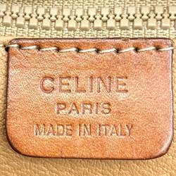 CELINE Celine Handbag Boston Bag Macadam Leather Brown Women's ITECWKN9B7QY