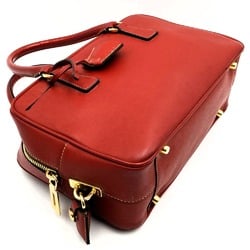 PRADA Prada Handbag Triangle Plate Leather Red BN1113 Guarantee Card Included Women's Fashion IT5YSQ2DKQYA