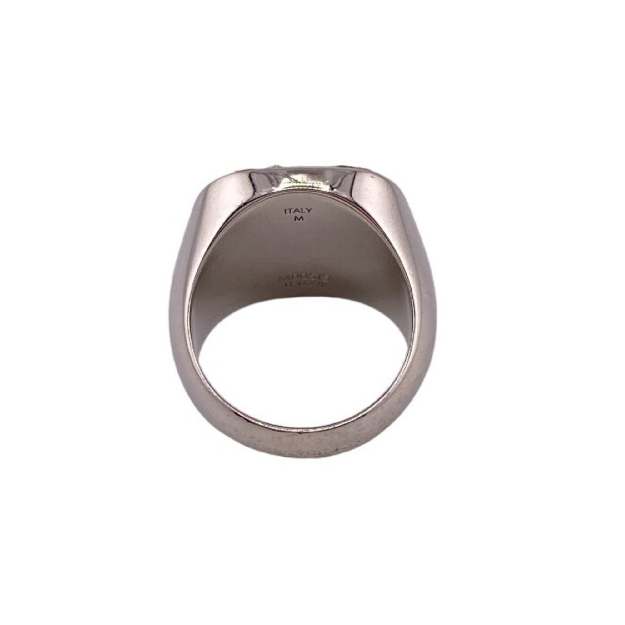 LOUIS VUITTON M00515 Padlock Berg Monogram Ring, Silver, Men's