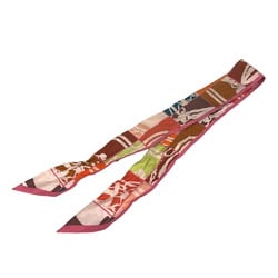 HERMES Twilly Scarf Pink Women's