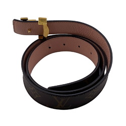 LOUIS VUITTON M0321 Santur LV Initial Monogram Belt Brown Women's