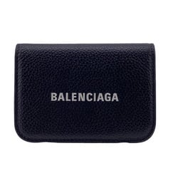 BALENCIAGA 593813 Everyday Tri-fold Wallet Black Women's