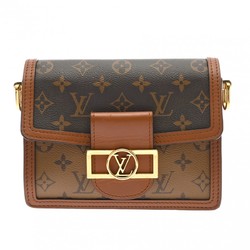 LOUIS VUITTON Louis Vuitton Monogram Reverse Dauphine MINI Brown M44580 Women's Canvas Shoulder Bag