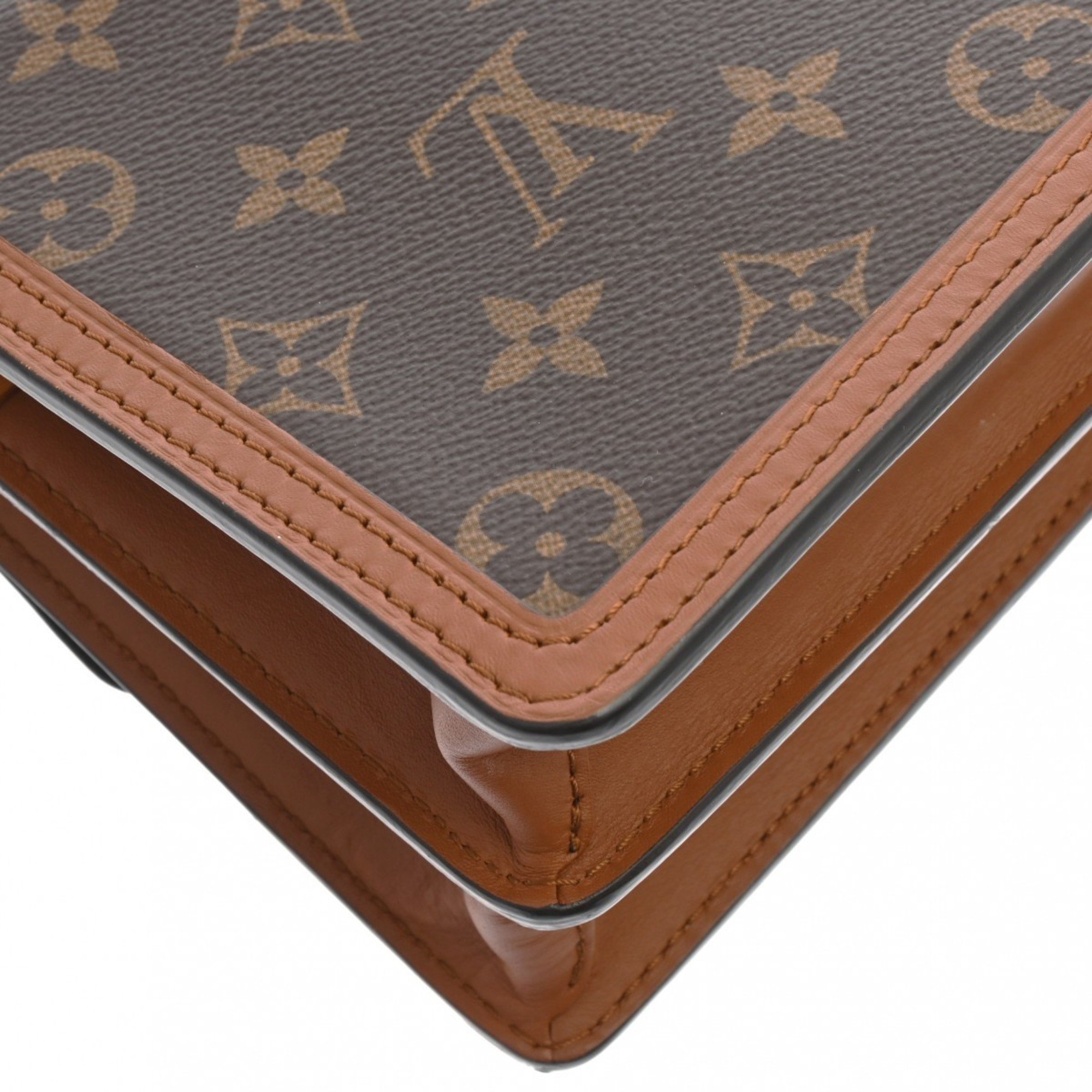 LOUIS VUITTON Louis Vuitton Monogram Reverse Dauphine MINI Brown M44580 Women's Canvas Shoulder Bag