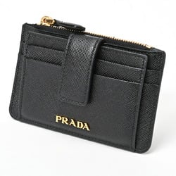 PRADA Coin Card Case Holder 1MC038 Saffiano Leather Nero (Black) S-156398