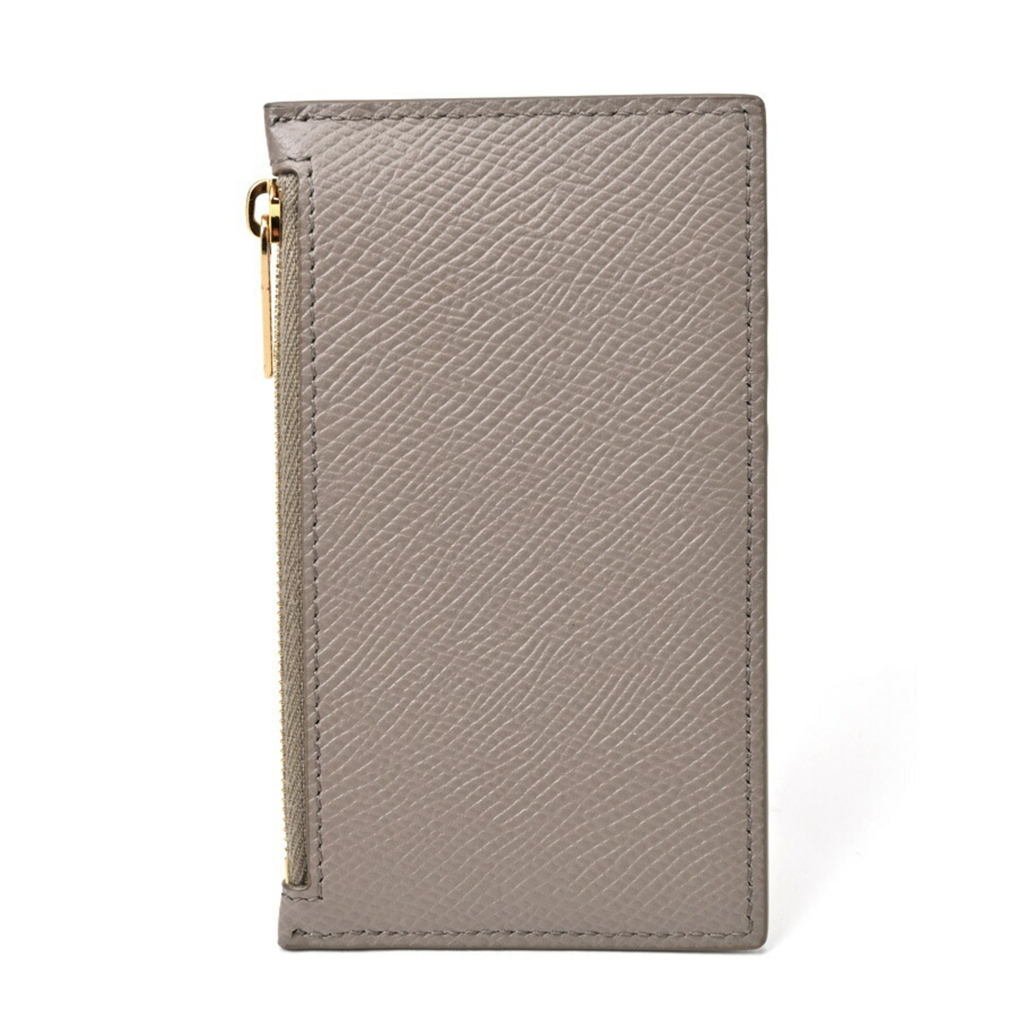 CELINE Zippered Compact Card Holder Essential 10J893BEL.10BL Grained Calfskin Pebble S-156407