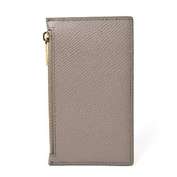 CELINE Zippered Compact Card Holder Essential 10J893BEL.10BL Grained Calfskin Pebble S-156407