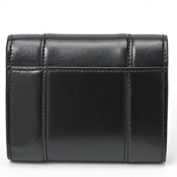 BALENCIAGA B Tri-fold Compact Wallet 634834 Leather Black S-156388