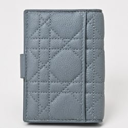 Christian Dior Dior Caro Dandelion Card Holder S5157UWHC_M81B Cannage Calfskin Blue Gray S-156399