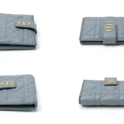 Christian Dior Dior Caro Dandelion Card Holder S5157UWHC_M81B Cannage Calfskin Blue Gray S-156399