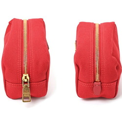 PRADA Pouch 1NA175 Canvas Red E-156328