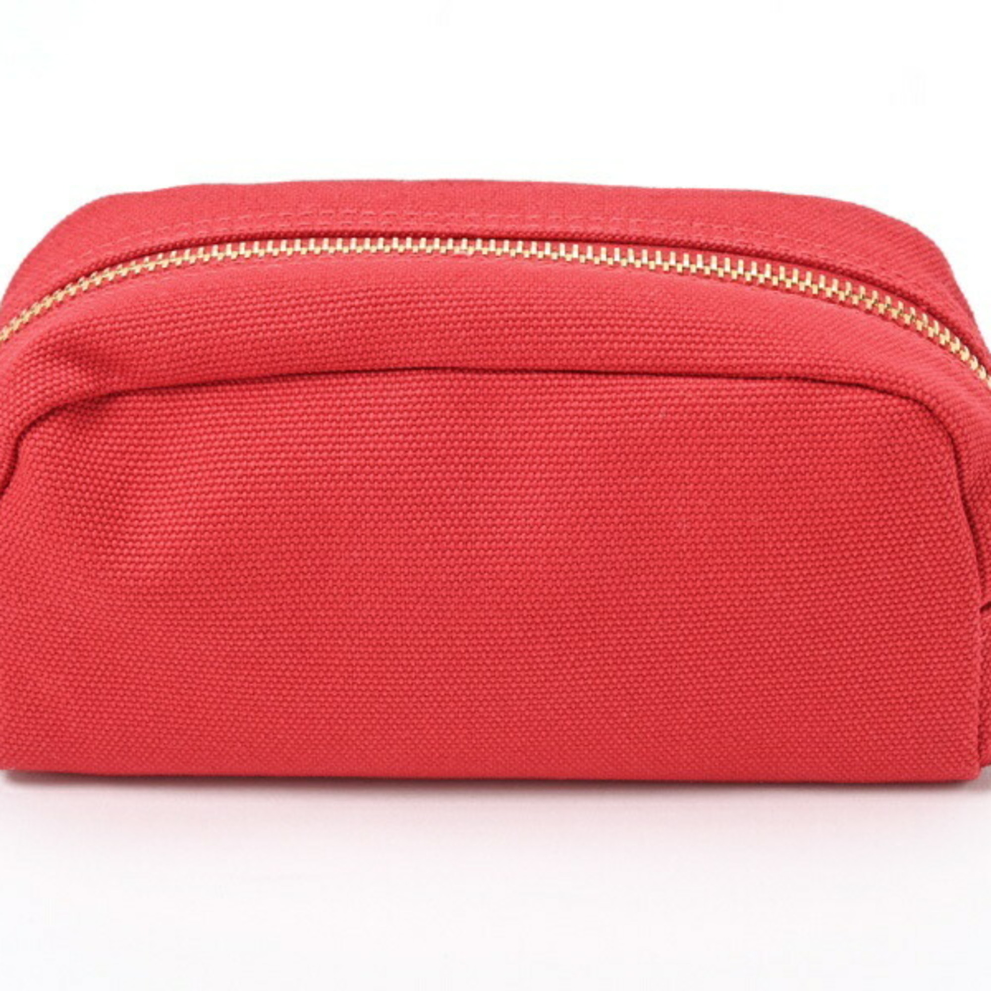 PRADA Pouch 1NA175 Canvas Red E-156328