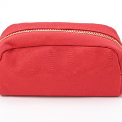 PRADA Pouch 1NA175 Canvas Red E-156328