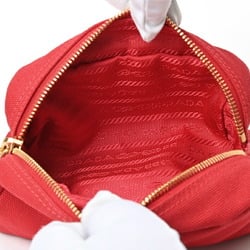 PRADA Pouch 1NA175 Canvas Red E-156328