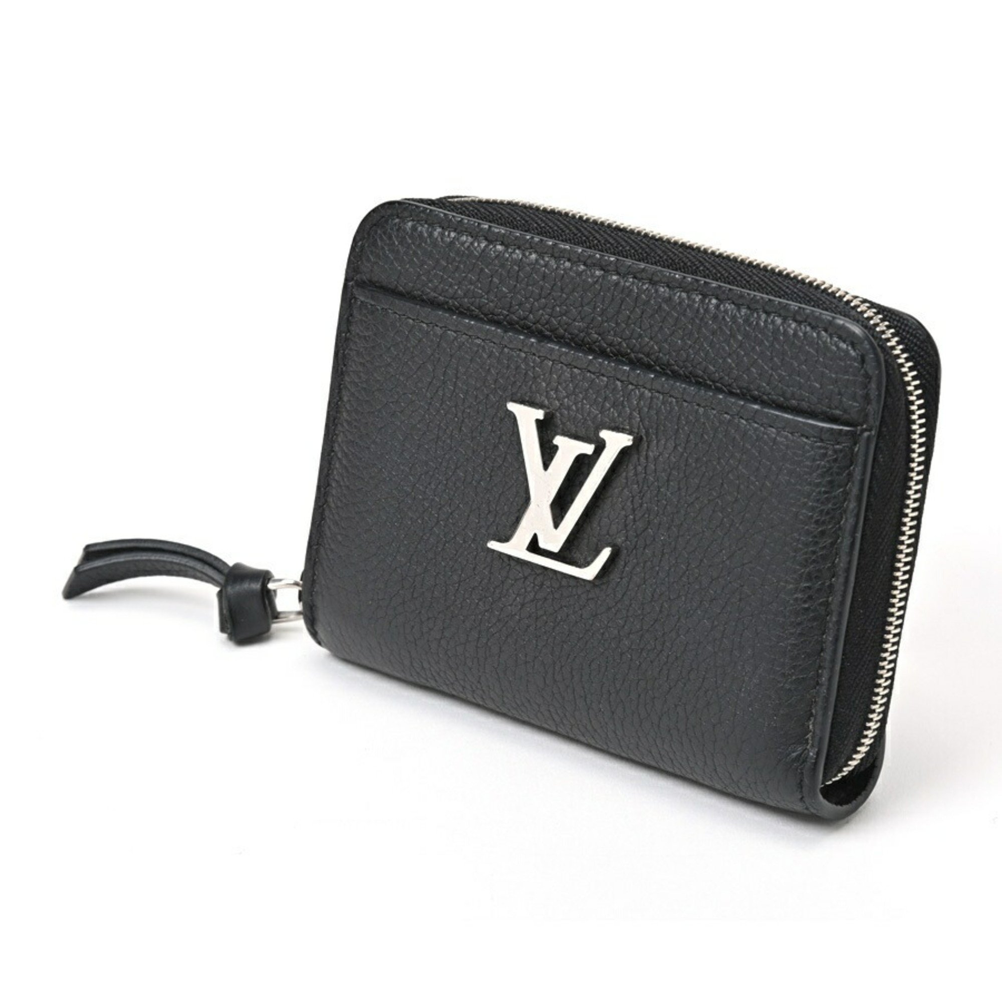 Louis Vuitton LOUIS VUITTON Zippy Coin Purse Lock Me M80099 Leather Noir (Black) S-156396