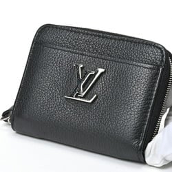 Louis Vuitton LOUIS VUITTON Zippy Coin Purse Lock Me M80099 Leather Noir (Black) S-156396