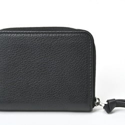 Louis Vuitton LOUIS VUITTON Zippy Coin Purse Lock Me M80099 Leather Noir (Black) S-156396