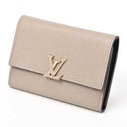 Louis Vuitton LOUIS VUITTON Portefeuille Capucines Compact Tri-fold Wallet M62159 Taurillon Leather Galle S-156391