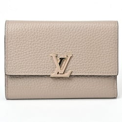 Louis Vuitton LOUIS VUITTON Portefeuille Capucines Compact Tri-fold Wallet M62159 Taurillon Leather Galle S-156391