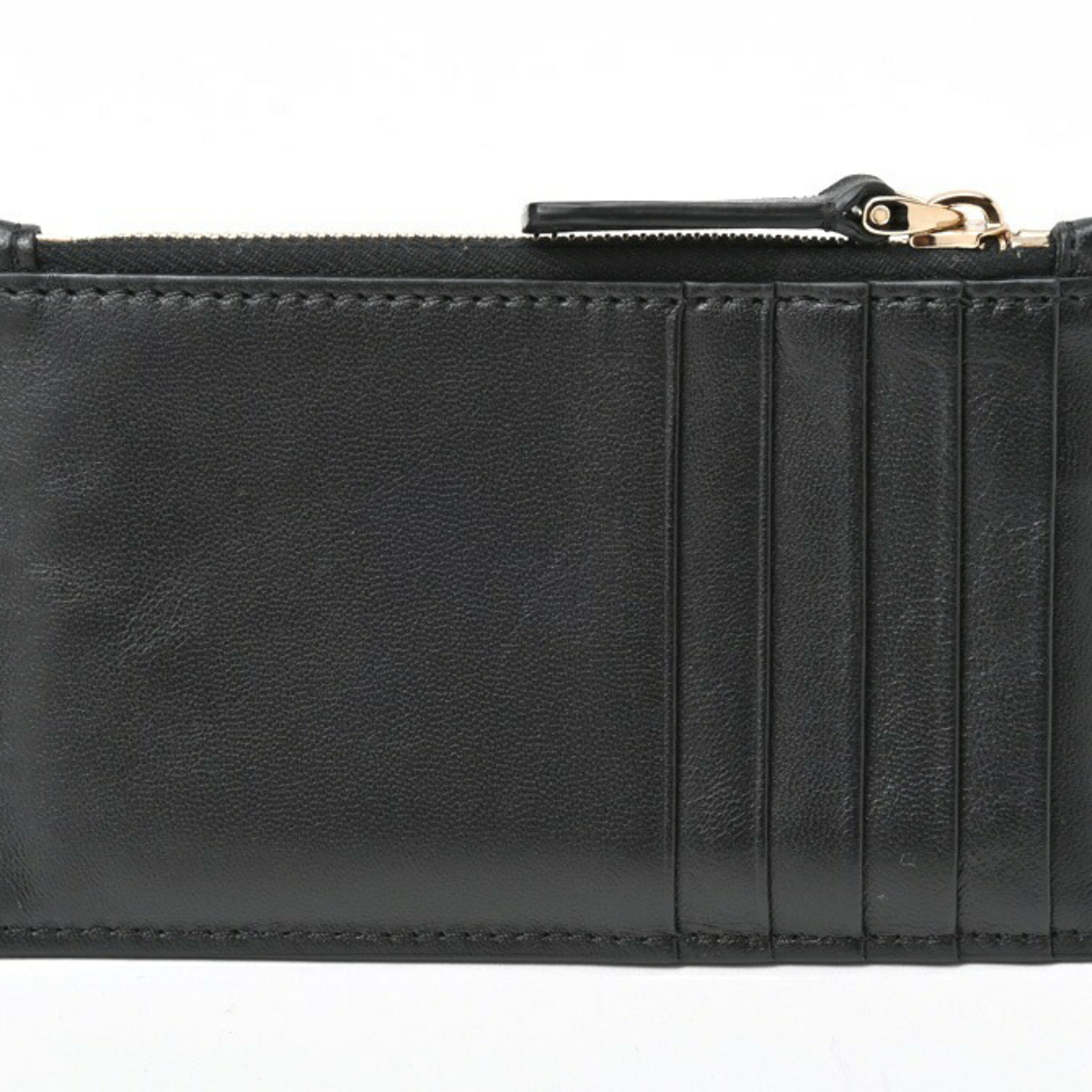 Valentino VALENTINO V Sling Card Case Coin Holder 1W9P0S76TTD Leather Black E-156423