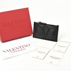 Valentino VALENTINO V Sling Card Case Coin Holder 1W9P0S76TTD Leather Black E-156423