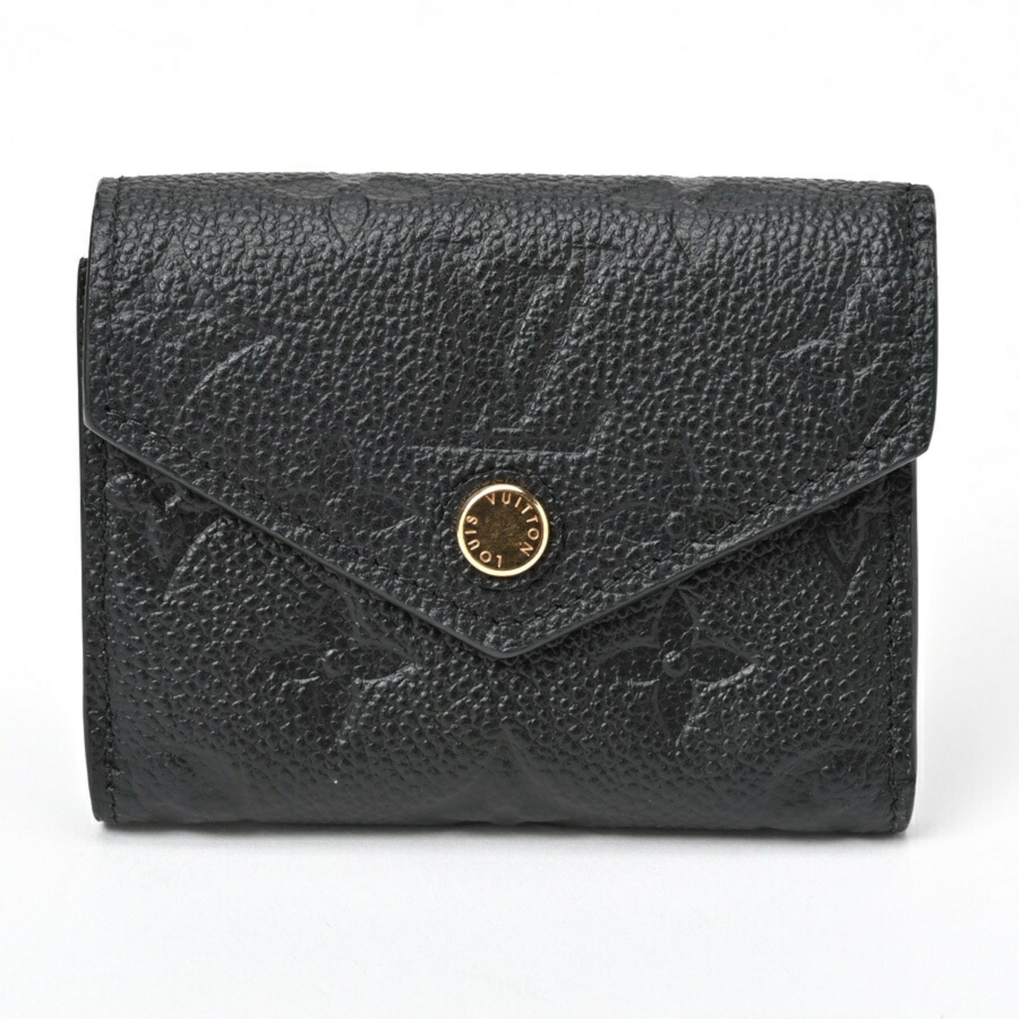 Louis Vuitton LOUIS VUITTON Portefeuille Zoe Tri-fold Wallet M62935 Monogram Empreinte Noir (Black) S-156404