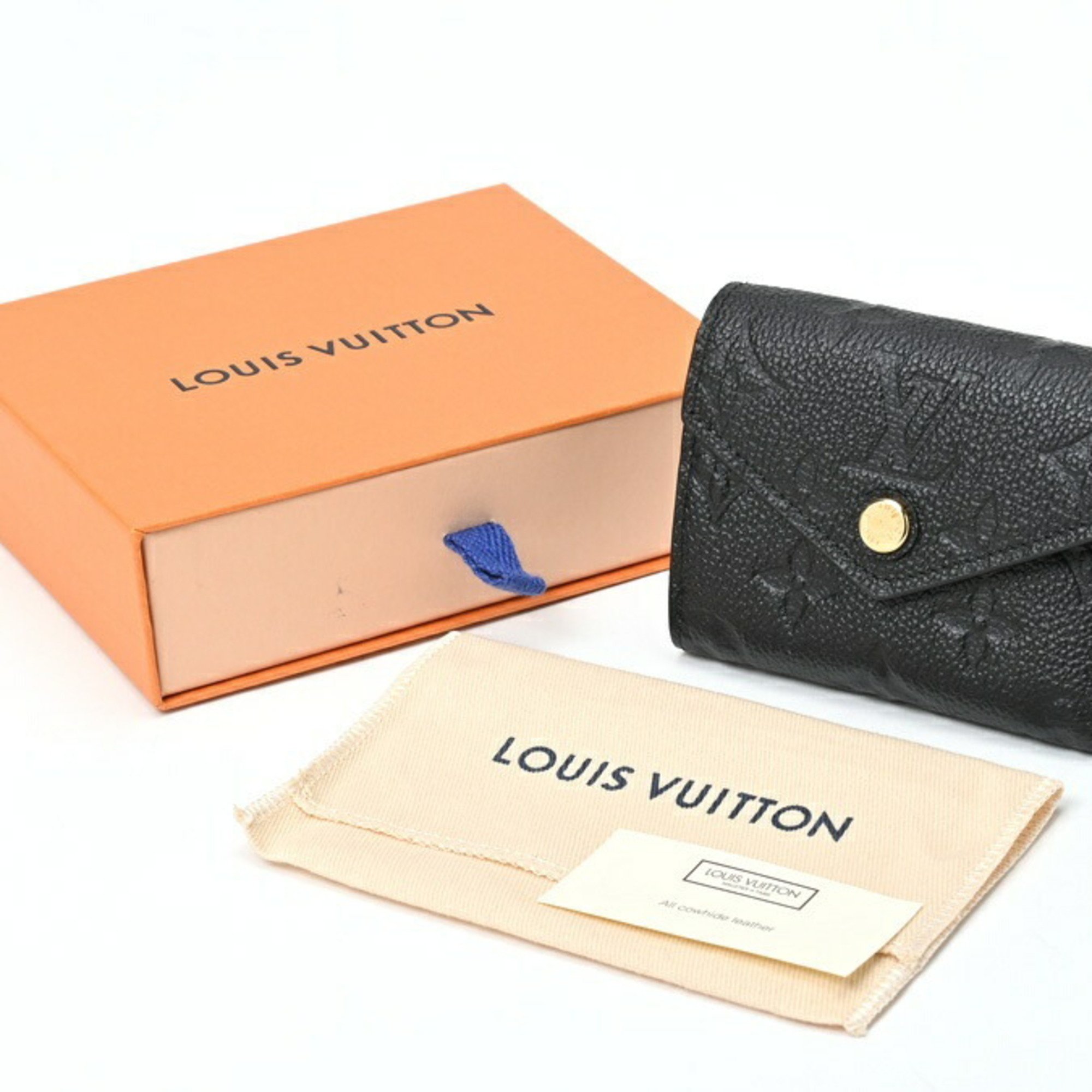 Louis Vuitton LOUIS VUITTON Portefeuille Zoe Tri-fold Wallet M62935 Monogram Empreinte Noir (Black) S-156404