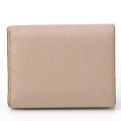 LOEWE Anagram Trifold Wallet C821TR2X02 Pebble Grain Calf Sand S-156347