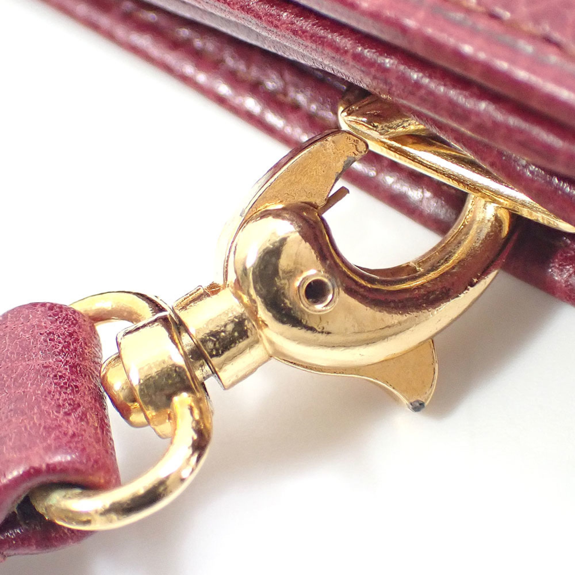 Cartier shoulder bag for women, Bordeaux leather