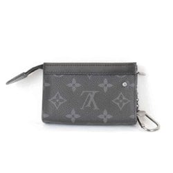 LOUIS VUITTON Louis Vuitton Pochette Cle Voyage M82776 Key Case Monogram Eclipse Black Men's