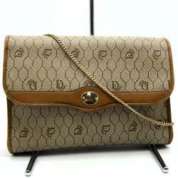 Christian Dior Dior Chain Bag Shoulder Honeycomb Pattern Beige Brown Women's Fashion ITXSL8R159TO