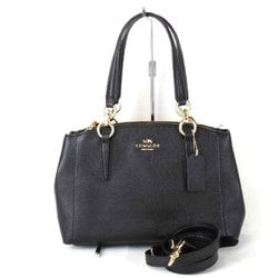 COACH J1780-F57523 Shoulder Bag Leather Black