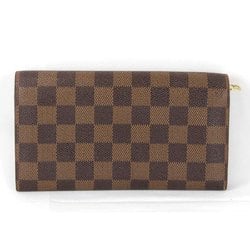 LOUIS VUITTON Louis Vuitton Portefeuille Sarah N61734 Long Wallet Damier Canvas Brown Women's