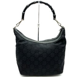 GUCCI Gucci Shoulder Bag Bamboo Big GG Nylon Black 000・0531 Women's Fashion ITN2XN916UVC