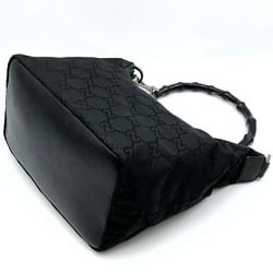 GUCCI Gucci Shoulder Bag Bamboo Big GG Nylon Black 000・0531 Women's Fashion ITN2XN916UVC