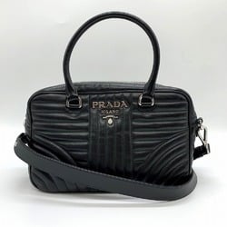 PRADA Prada handbag shoulder bag 2way leather black women's fashion IT7DM1T9617F